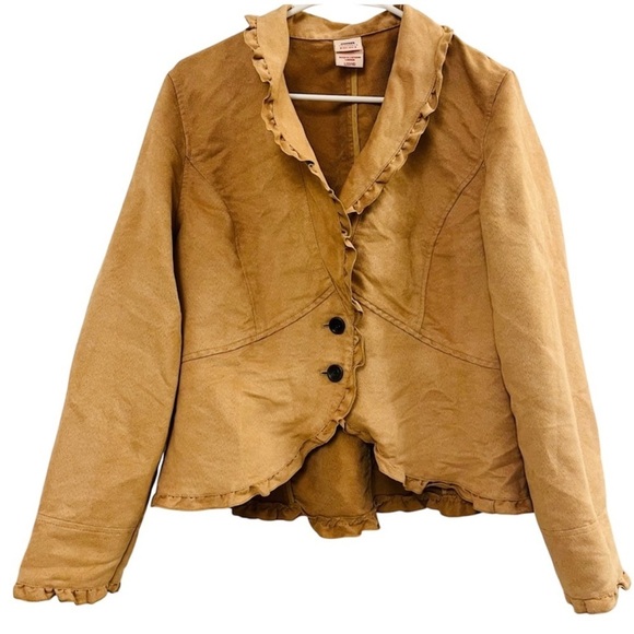 Faded Glory Originals Blazer With Ruffles - Picture 1 of 7